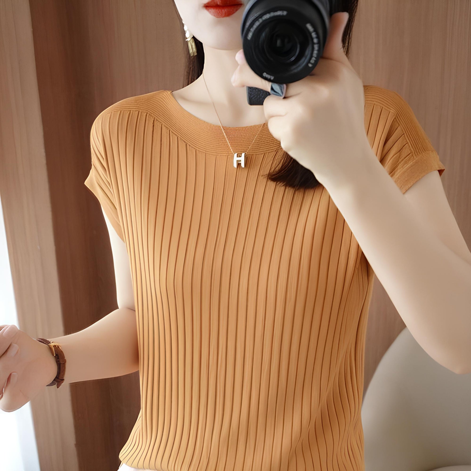 [Pagá 3, Llevate 5] Remeras Luna de Manga Corta en Lyocell y Poliéster (¡La Más Querida!)