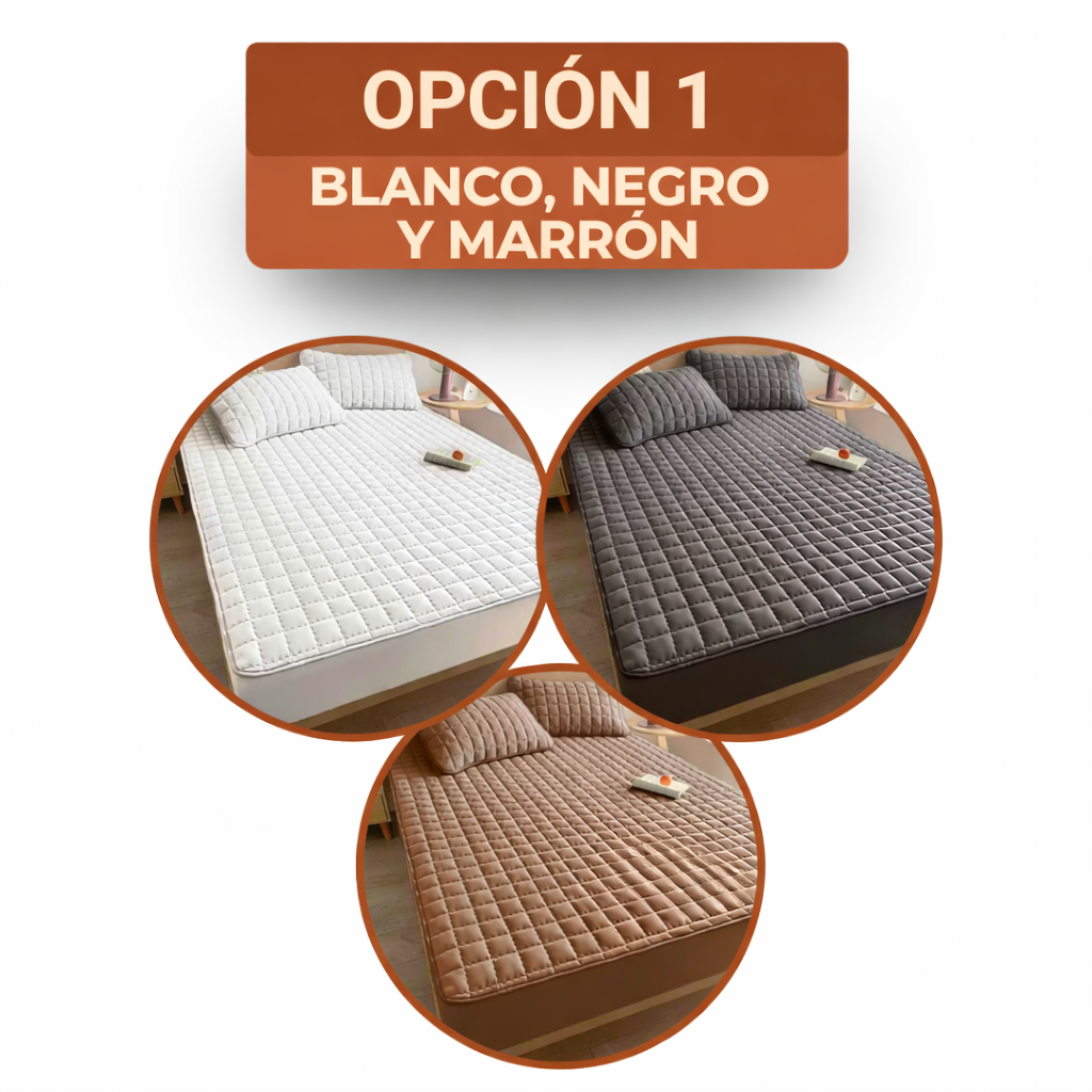 [COMPRÁ 1, LLEVÁ 3] Hydra Soft™ Juego de Cama Impermeable Premium – Sábana Ajustable + 2 Fundas