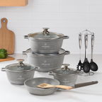 ¡Sólo Por Hoy | Kit de Ollas de Cerámica 19 Piezas Antiadherentes + Envío Gratis