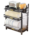 Set Completo de Escurridor en Acero Inoxidable con Tapas de Vidrio + Regalo: Kit de Utensilios de Cocina