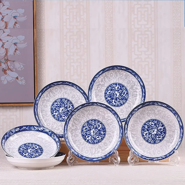 ¡Imperdible! 5 Platos de Cerámica Estilo Retro – Pagá 3 y Llevate 5 + 5 Vasos de Vidrio Gratis